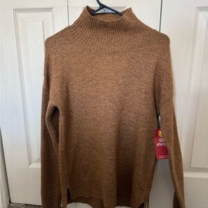 Brown Turtleneck Sweater